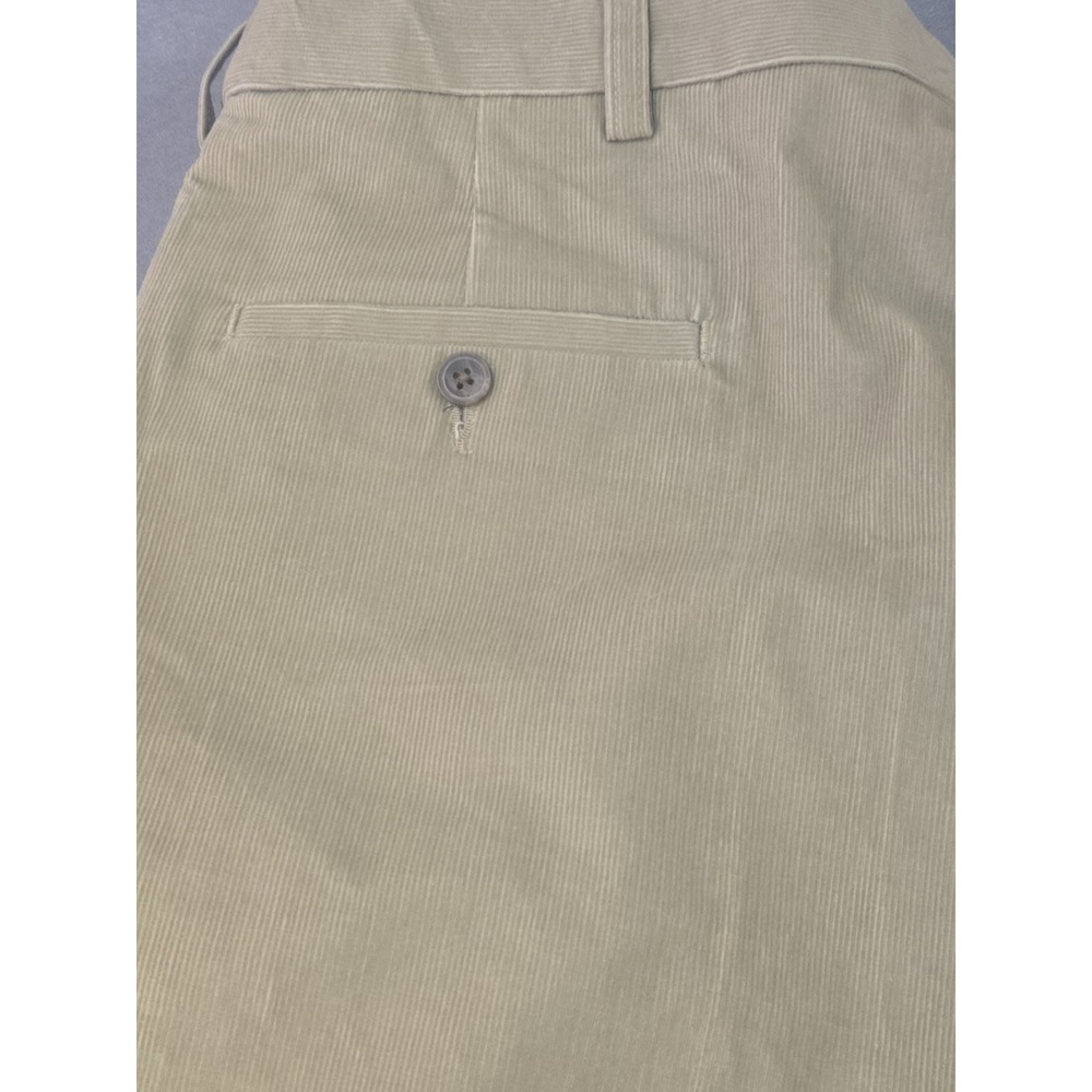 NWT Haggar Corduroy Pants Mens 44x32 Khaki Tan Classic Fit Stretch Expandable - Picture 10 of 14